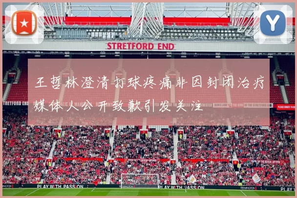 王哲林澄清打球疼痛非因封闭治疗媒体人公开致歉引发关注